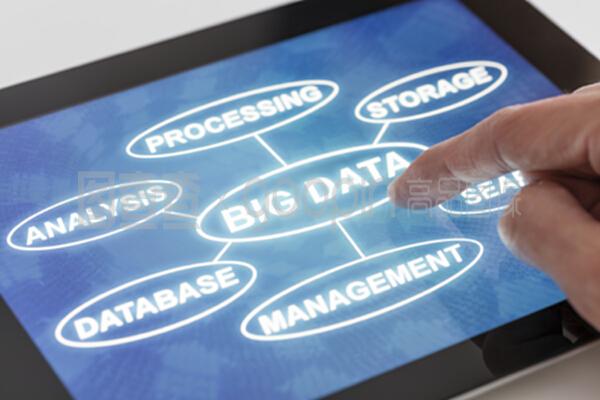 點擊平板電腦上與大數(shù)據(jù)相關的單詞